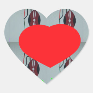 Sticker Cœur I Love Kenya Art Print