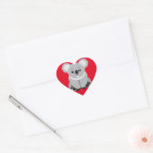 Sticker Cœur I Love Koala Bears (Enveloppe)