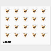 Sticker Cœur I Love My Shih Tzu Dog (Feuille)