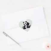 Sticker Cœur I love Panda BEARS - Faune - Nature - (Enveloppe)