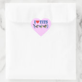 Sticker Cœur I Love Paridae EU (Sac)