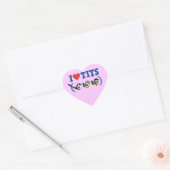 Sticker Cœur I Love Paridae EU (Enveloppe)