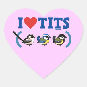 Sticker Cœur I Love Paridae EU
