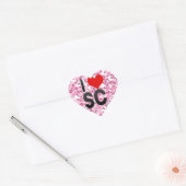 Sticker Cœur I Love SC (Enveloppe)