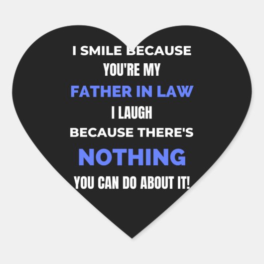 Sticker Cœur I Smile Because (Devant)