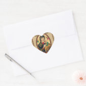 Sticker Cœur Icône byzantine perpétuelle (Enveloppe)