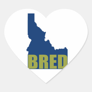 Sticker Cœur Idaho Bred