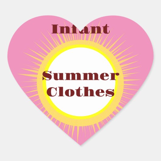 Sticker Cœur Idées de stockage d'organisation (Devant)