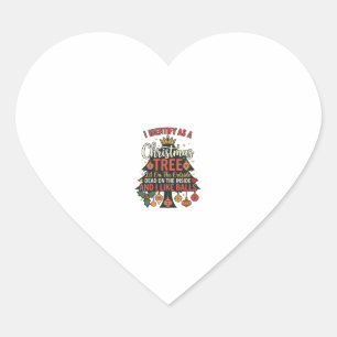 Sticker Cœur Identifier comme boules de couronne d'arbre de Noë