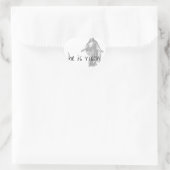 Sticker Cœur Il est mort. (Sac)