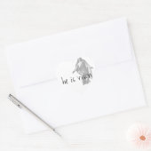 Sticker Cœur Il est mort. (Enveloppe)