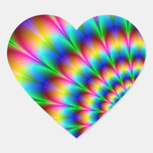 Sticker Cœur Illusion Spiral Optical