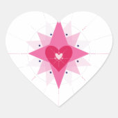 Sticker Cœur Illustration de cœur d'amour (Devant)