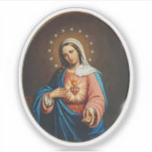 Sticker Coeur immaculé de Marie Vinyl (Devant)