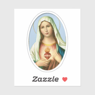 Sticker Coeur immaculé de Marie Vinyl