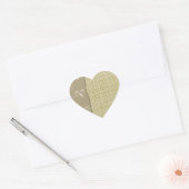 Sticker Cœur Imprimer les teintes VERTES (Enveloppe)
