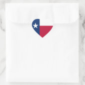 Sticker Cœur Indicateur d'état du Texas (Sac)