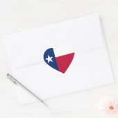 Sticker Cœur Indicateur d'état du Texas (Enveloppe)