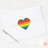 Sticker Cœur Indicateur Gay pride inclusif POC (Enveloppe)
