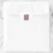 Sticker Cœur Infirmière de quart de nuit (Sac)