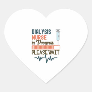 Sticker Cœur Infirmière Dialyse Drôle Infirmière Dialyse Cadeau