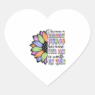 Sticker Cœur Infirmière d'urgence