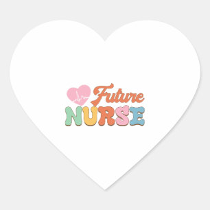 Sticker Cœur Infirmière future