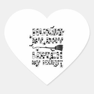 Sticker Cœur Infirmière Halloween drôle Par Sorcière De Jour Pa