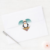 Sticker Cœur Infirmière Penguin (avec bandaid) (Enveloppe)