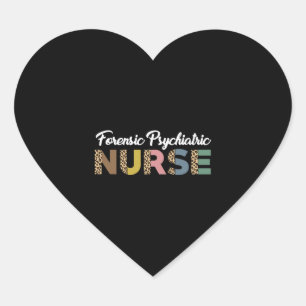 Sticker Cœur Infirmière psychiatrique médicolégale