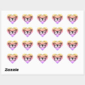 Sticker Cœur Inspiration papillon Rainbow Faith Friends (Feuille)