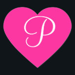 Sticker Cœur Invitation personnalisée rose fluorescent<br><div class="desc">Stickers Personnalisables Fluorescent Rose et Blanc Mariage - Les vendeurs Mariages demandent fréquemment : où puis-je obtenir les meilleurs autocollants personnalisés de sceaux de mariage? Ces Stickers Invitations Mariage Fluorescent et Rose et Blanc bien conçus viennent compléter les cartes postales pour les mariages en plus de faire vous-même des paquets...</div>