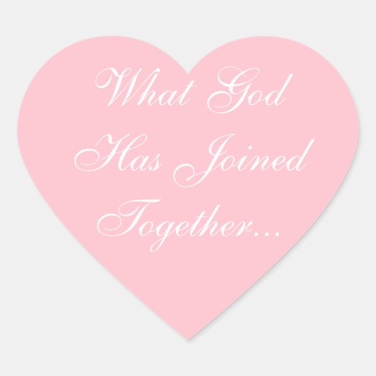 Sticker Cœur Invitations Personnalisés Bubble Gum Rose (Devant)