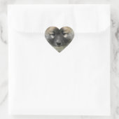 Sticker Cœur Islandhund (Sac)