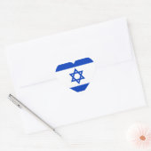 Sticker Cœur Israël - Drapeau israélien (Enveloppe)