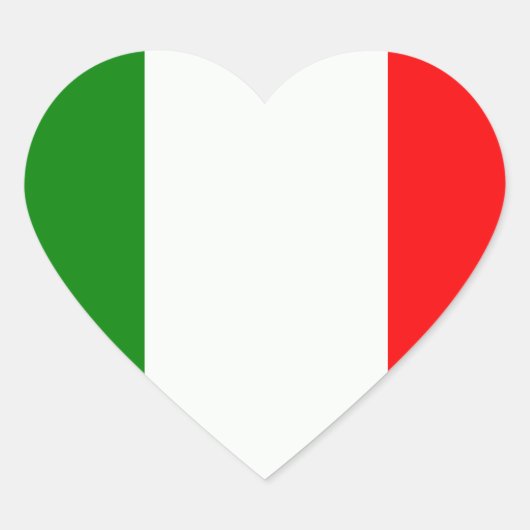 Sticker Cœur italie (Devant)