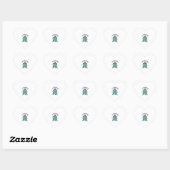 Sticker Cœur It's My Birthday Cute Sea Turtle Ocean Birthday Pa (Feuille)