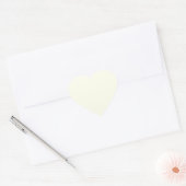Sticker Cœur Ivoire (Enveloppe)