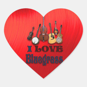 STICKER CŒUR J'ADORE BLUEGRASS -STICKER