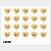 Sticker Cœur J'adore être moi ! (Feuille)
