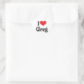 Sticker Cœur J'adore Greg (Sac)