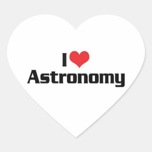 Sticker Cœur J'adore l'astronomie du cœur - Observateur d'étoil