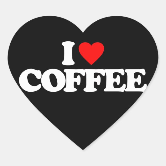 STICKER CŒUR J'ADORE LE CAFÉ (Devant)