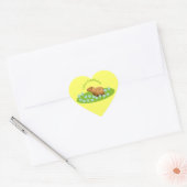 Sticker Cœur J'adore les capybaras (Enveloppe)