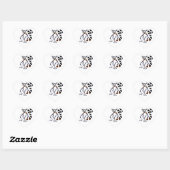 Sticker Cœur J'adore les LEMURS à queue cerclée - Faune - Madag (Feuille)