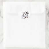 Sticker Cœur J'adore les LEMURS à queue cerclée - Faune - Madag (Sac)