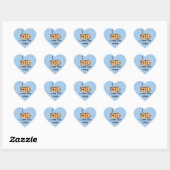 Sticker Cœur J'adore les siestes de chat, (Feuille)