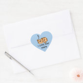 Sticker Cœur J'adore les siestes de chat, (Enveloppe)