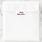 Sticker Cœur J'adore mes gâteaux de bébé (Sac)