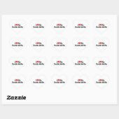 Sticker Cœur J'adore mon Cuddle Muffin (Feuille)